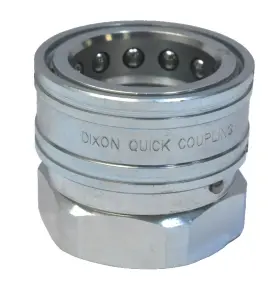 12VF12-E-LS DIXON Hydraulic Unvalved Female Coupler