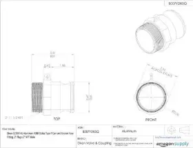 404500003590 DIXON Global Cam Groove Hose Fitting Plug #3