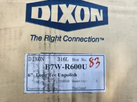 B7W-R600U DIXON Unpolished Weld Tee #2