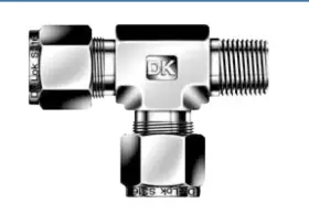 4-4N-S DK-LOK Tube Mnpt Male Tee Dtrmz
