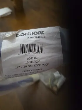 1650BPQ36 DORMONT Hose Kit #2