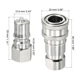 619668088628 DUEFIXING Hydraulic Connect Coupler Set Carbon #2