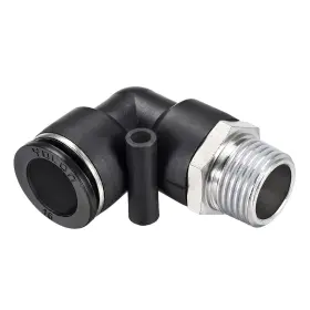 Duefixing 699867921766 Push To Connect Tube Fittings Male Elbow 16mm Od X 1/2 Npt Thread Pneumatic