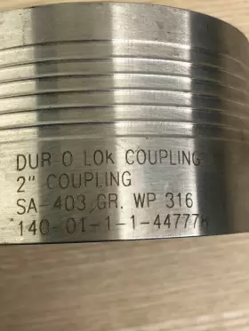 140-01-1-1-447778 DUR LOK Split Pipe Coupler Lock Ring Weld #3