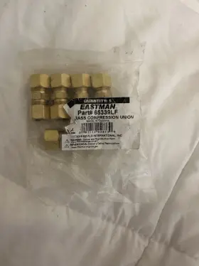 65339LF EASTMAN Compression Union Straight Fittings Pack