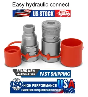 FF12-12N EASY CONNECT Npt Flat Hydraulic Coupler Coupling