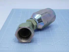 4010 EATON Elbow Female Swivel Hydraulic Hose Fitting #2