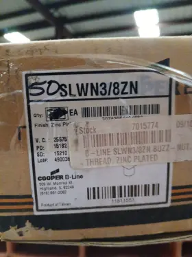 SLWN3-8ZN EATON Line Zinc Buzznut Fastener Box