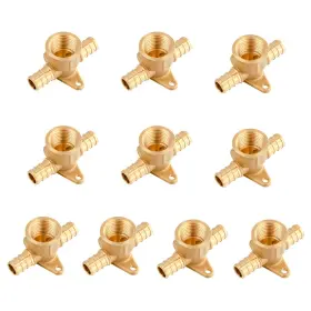 016975049326 EFIELD Pex Female Npt Ear Tee Barb Crimp