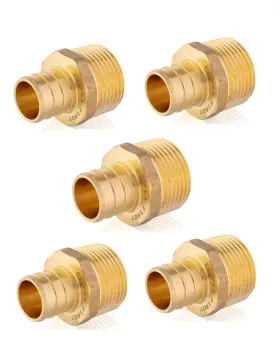 B07MQK75SV EFIELD Pack Pex Male Npt Adapter Crimp Fittings Pe