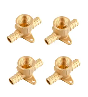 T4-PRKI-PYED EFIELD Pex Female Npt Ear Tee Barb Crimp