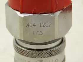 4141257 EJN Disconnect Valved Fluid Coupler Male Thread #3