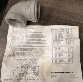 9110-20 EMCO WHEATON Elbow Npt