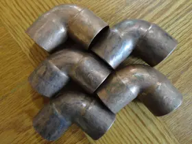 107C EPC Copper Elbow Solder Sweat Pipe Fitting Pack