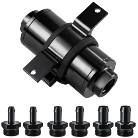 Evil Energy Ev23-00024bk-007-l Inline Fuel Filter 100 Micron With Barb 1/2 Inch 3/8 5/16 Fitting