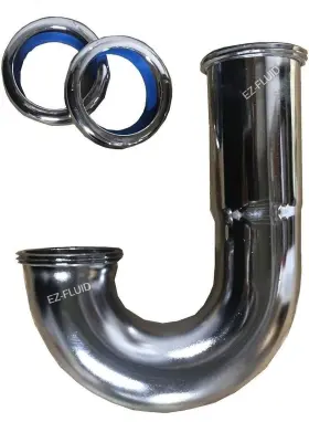 641945118711 EZ-FLUID Gauge High Sink Trap Bend