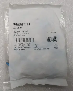 QS-1-8-10 FESTO Push Connect Fitting Pack