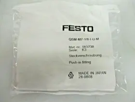 QSM-M7-1-8-I-U-M FESTO Push Fitting Bag Od