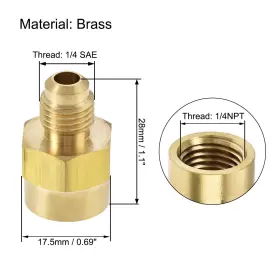 619668403025 FIPUX Pipe Fitting Flare Male Female Thread Air #2