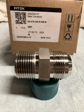 SS-CM-AN16-NS16 FITOK Nos Deg Flared Tube Fitting Male Jic