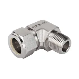SS-LM-FL10-NS6 FITOK Tube Od Male Npt Elbow Compression
