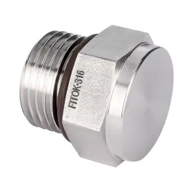 SS-PP-ST17 FITOK Hex Head Pipe Plug Ring Ms Straight Thread #2