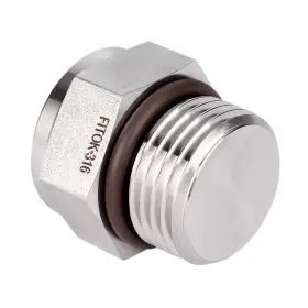 SS-PP-ST17 FITOK Hex Head Pipe Plug Ring Ms Straight Thread