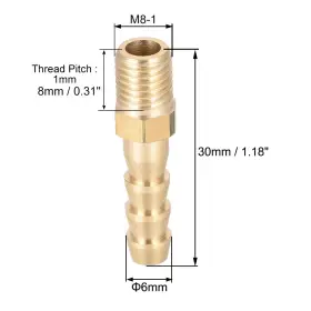 641832108948 FIXINAIRP Fitting Connector Male Barb Hose #2