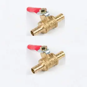 Flylock 742089875208 2-pack 5/16 Inch Hose Barb X Mini Brass Ball 5/16inch Gold Flylock 742089875208 2-pack 5/16 Inch Hose Barb X Mini Brass Ball 5/16inch Gold