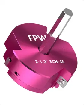 2.5-TRIPLE FPW Design Inserts Pvc Pipe Reamer Fitting