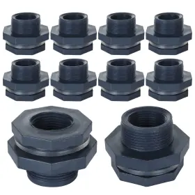 825665551403 FVIEXE Pvc Bulkhead Fitting Double Water Tank