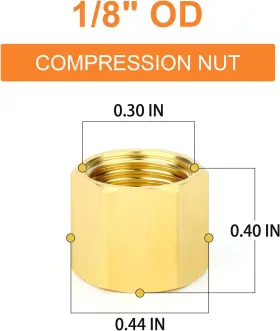 NH-076 GASHER Compression Fitting Nut #2