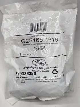 G25165-1616 GATES Hydraulic Fitting Megacrimp