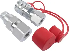 FFH0812NPTM GELUOXI Skid Steer Flat Hydraulic Connect Coupler