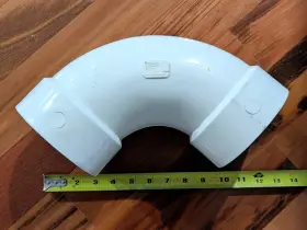 PVC-1120 GENOVA PRODUCTS Dwv Sweep Elbow Nsf