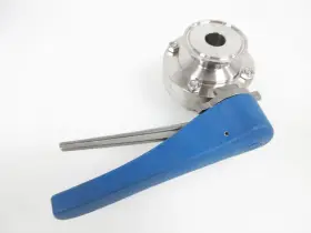 BTH-G075-SIL GLACIER TANKS Butterfly Valve Clamp Silicone #3