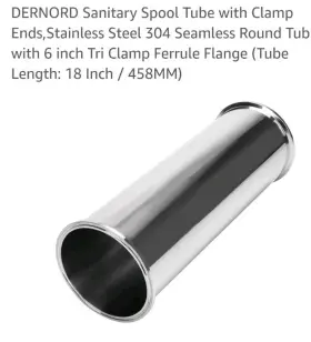 SP-G600-018 GLACIER TANKS Sanitary Spool Clamp Pack