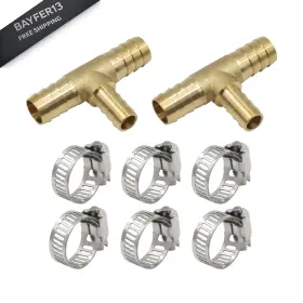 123-16-8-16-2 GOLDPEA Hose Barb Fitting Reducing Tee Barbed