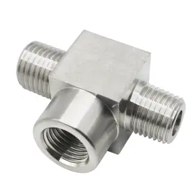 3730BB-1 GOLDPEA Steel Tee Fitting Npt Male Female Np