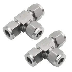 701555588509 GOLDPEA Steel Compression Tee Tube Fitting Od