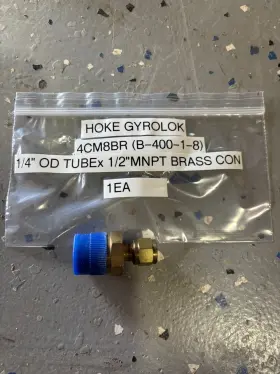 4CM8BR GYROLOK HOKE Tube Conn Od Compression Fitting Male Npt