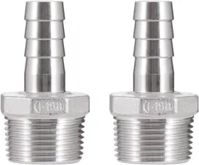 735373661045 HAPPYREISE Steel Hose Barb Fitting Npt