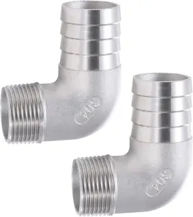 1-2-1-2 HAPPYREISE Steel Hose Barb Male Npt