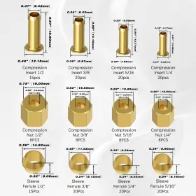 HA-180PCS-CM-KIT2 HASAOMOI Compression Fittings Kit #2