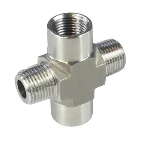 810136638653 HFS Npt Thread Pipe Fitting Cross Steel
