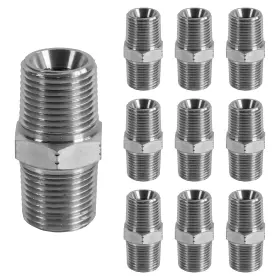 840519900046 HFS Npt Male Hex Nipple Adapter Pipe Fitting
