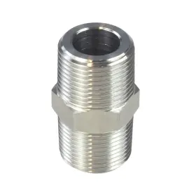 EXA-CON-NPT-01 HFS Male Hex Nipple Pipe Adapter Steel