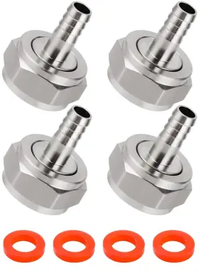 CB0927 HILANGSAN Keg Coupler Barb Connector Beer Thread Hex