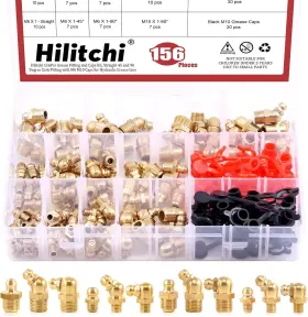 H-4861 HILITCHI Hydraulic Zerk Fittings Transparent Kit