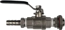 SS-WV2 HOME BREW STUFF Steel Valve Weldless Bulkhead Kettle